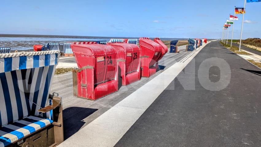 Strandpromenade in Friedrichskoog