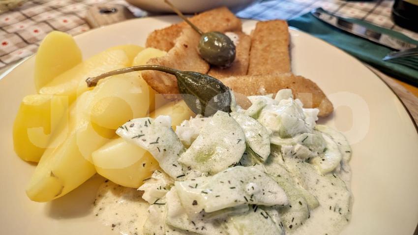 Fischstäbchen mit  Kapern