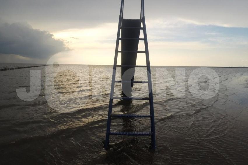 Rutsche in die Nordsee